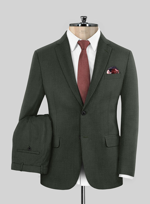 Scabal Seaweed Green Wool Suit