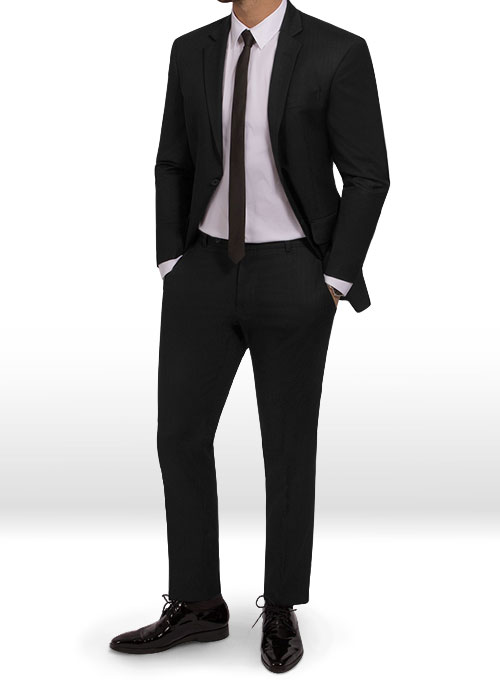 Signature Black Wool Suit