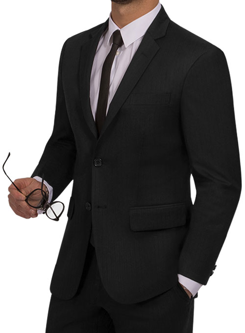 Signature Black Wool Suit