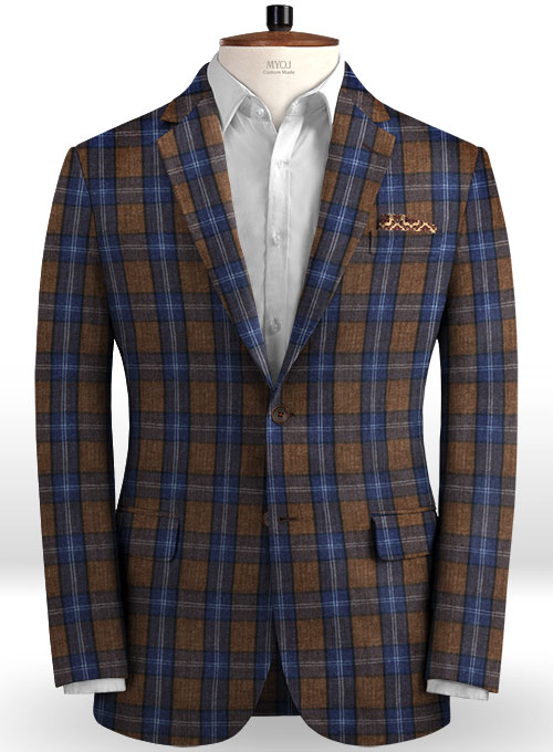 Solbiati Brown Glen Linen Suit