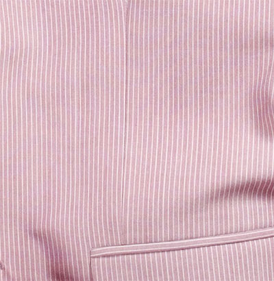 Stripe Pink Wool Linen Jacket- 38R