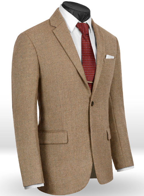 Light Weight Melange Brown Tweed Suit - Click Image to Close