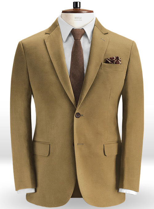 Summer Weight Khaki Chino Suit