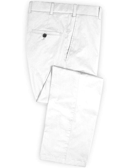 Summer Weight White Chino Suit