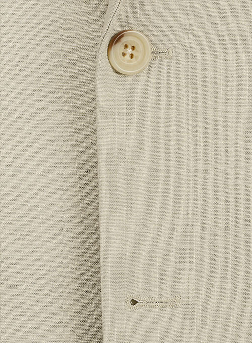 Tropical American Beige Linen Suit