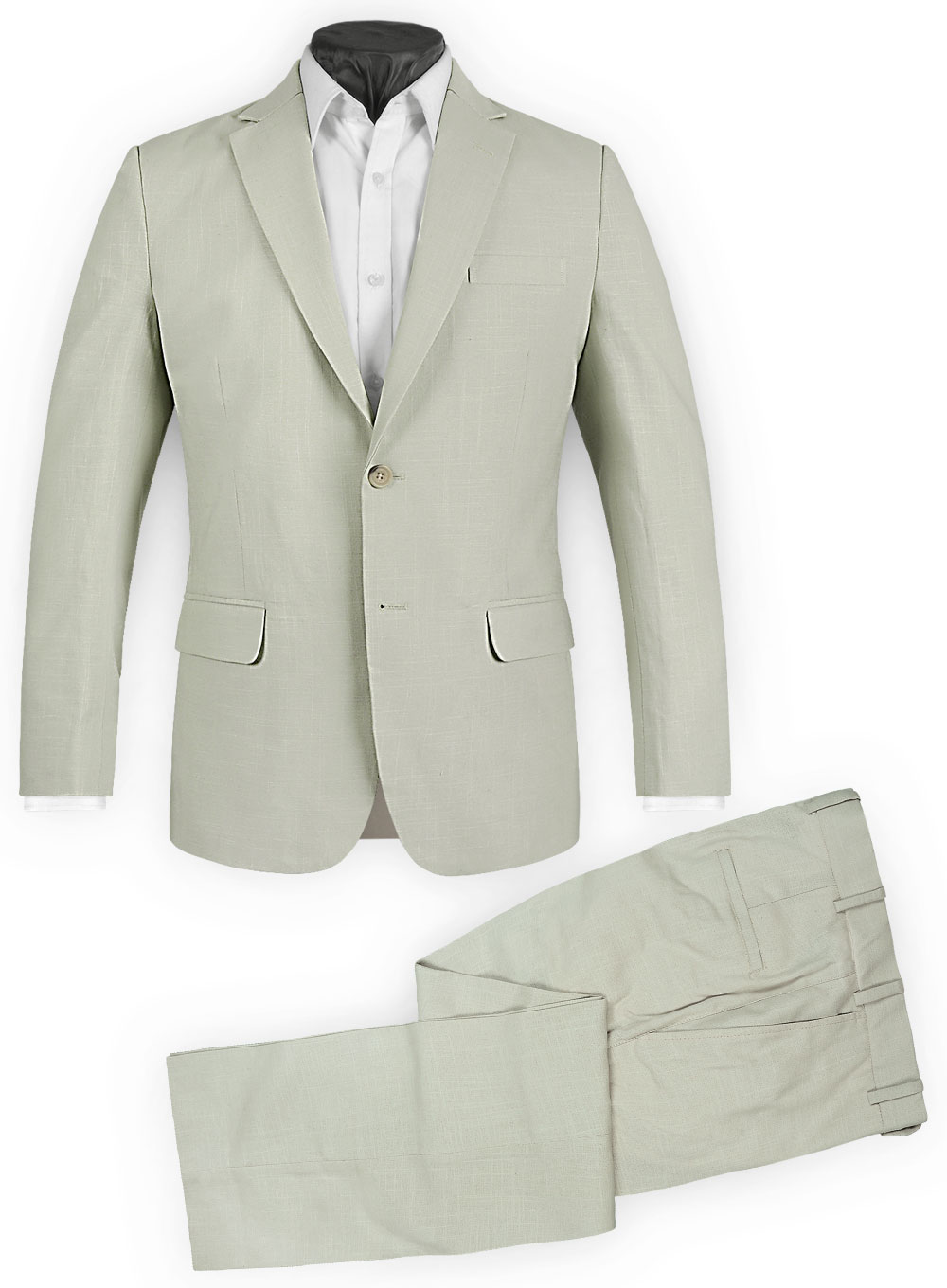 Tropical English Beige Linen Suit