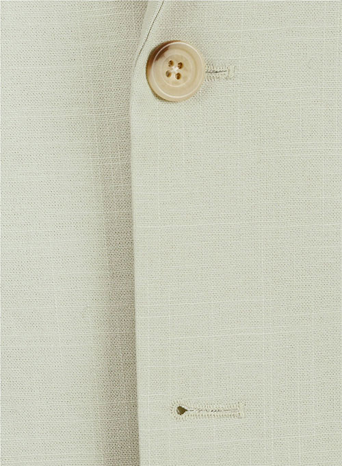 Tropical Light Beige Linen Suit - Special Offer