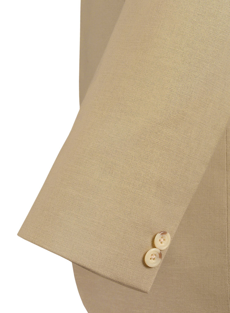 Tropical Tan Linen Jacket - 40R