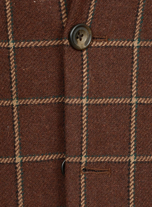 Vintage Brown Glen Royal  Tweed Jacket