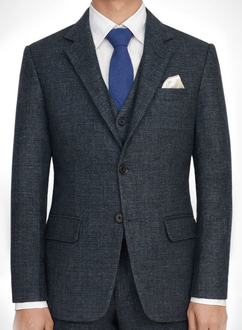 Vintage Glasgow Blue Tweed Suit - Click Image to Close