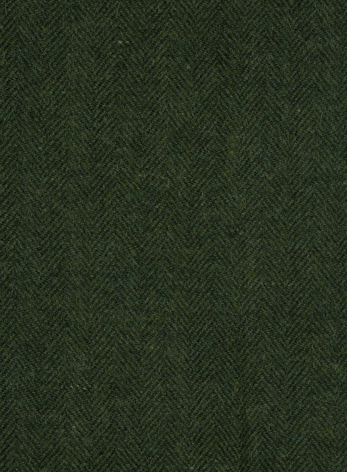 Vintage Herringbone Green Tweed Suit