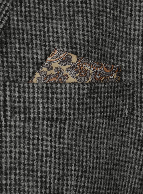 Vintage Gray Macro Weave Tweed Jacket