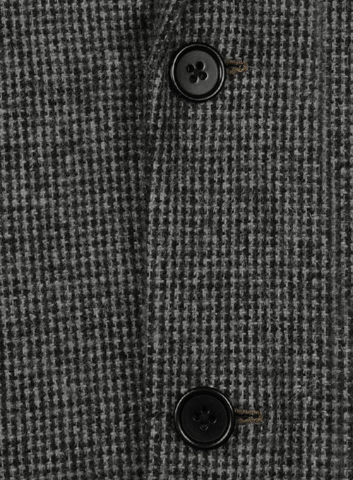 Vintage Gray Macro Weave Tweed Jacket