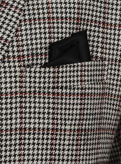 Vintage Checks Houndstooth Tweed Double Breasted Jacket