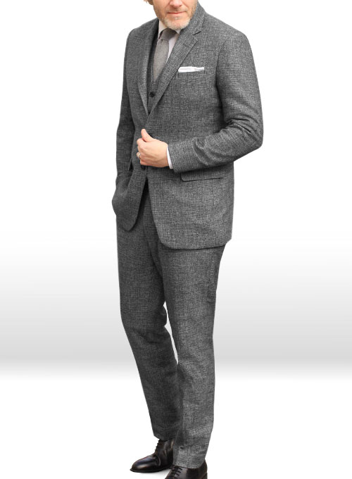 Vintage Glasgow Gray Tweed Suit - Click Image to Close