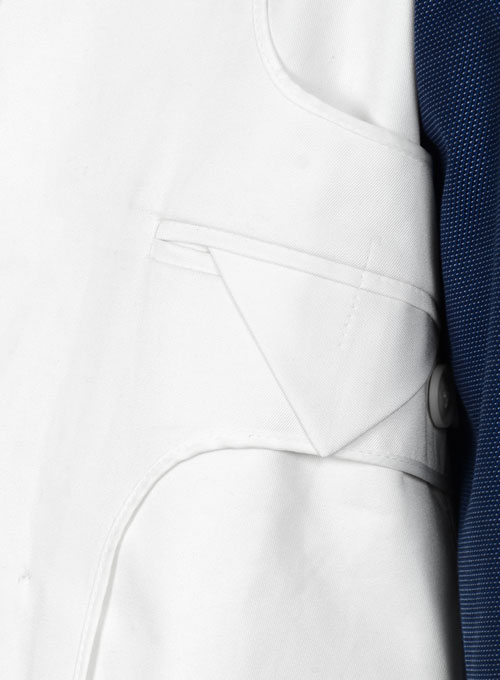 White Chino Basel Style Unlined Jacket