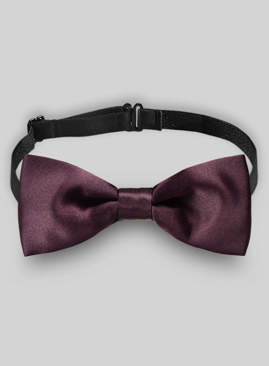 Wine Satin Bow