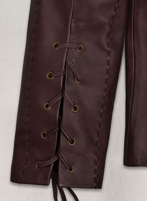 Wine Jamie Lannister GOT Leather Jacket