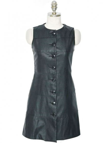 Kick Off the Spring Season With a Leather Dress