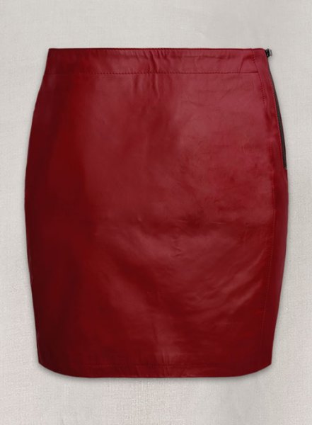 (image for) Zipper Leather Mini Skirt