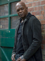 (image for) Samuel Jackson The Hitman's Wife's Bodyguard Leather Blazer