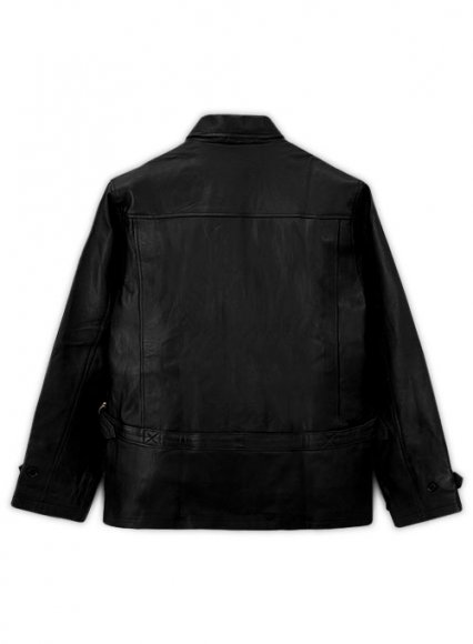 (image for) Black Daniel Craig Skyfall Leather Jacket - XL Regular