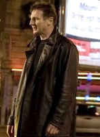 (image for) Liam Neeson Taken 2 Leather Trench Coat