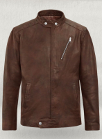 (image for) Motorad Spanish Brown Biker Leather Jacket