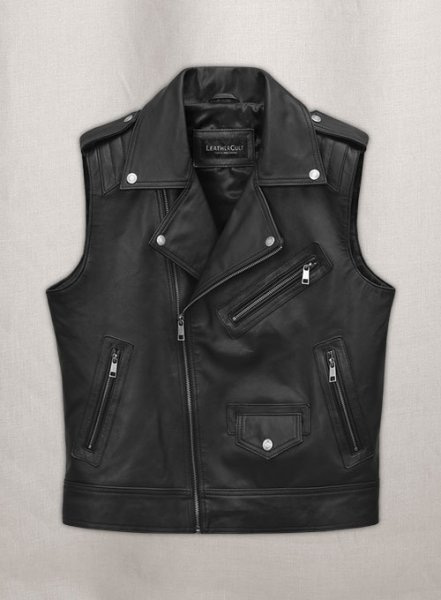 (image for) Leather Biker Vest # 318