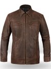 (image for) Vintage Brown Grain Leather Jacket # 104