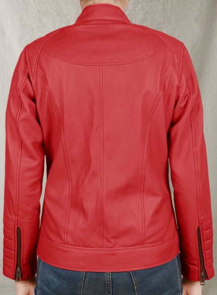 (image for) Soft Tango Red Ellie Leather Jacket