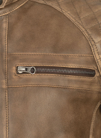 (image for) Rubbed Espanol Timber Brown Leather Jacket # 653
