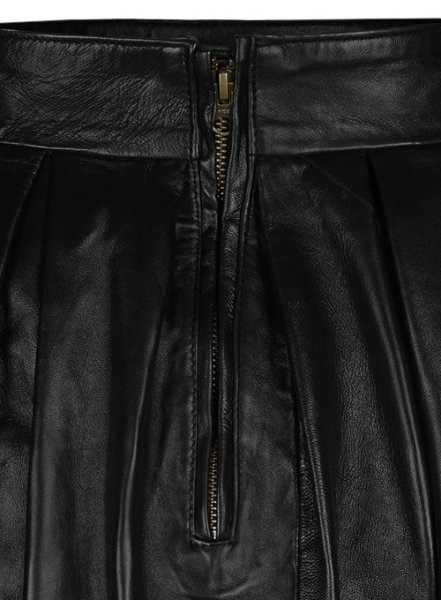 (image for) Pleated Leather Skirt