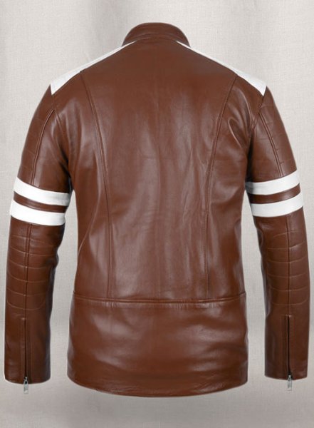 (image for) Tan Brown Fight Club Leather Jacket