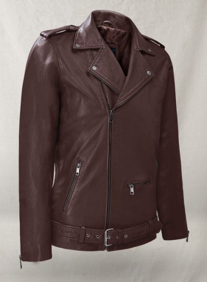 (image for) Rutland Burgundy Riding Leather Jacket