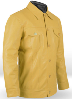 (image for) Yellow Transformers 4 Mark Wahlberg Leather Jacket