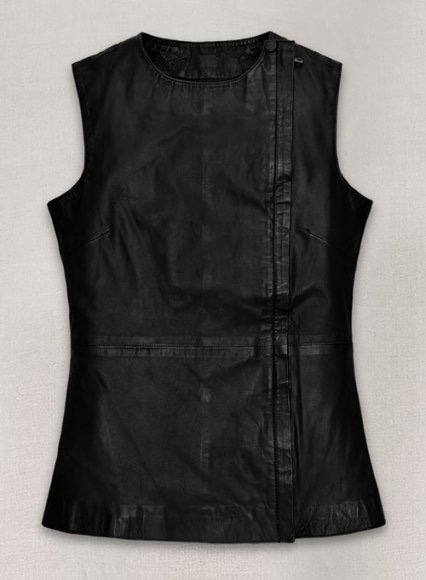 (image for) Soft Rich Black Washed and Wax Leather Top Style # 64