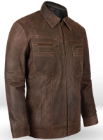 (image for) Vintage Brown Grain Leather Jacket # 104