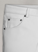 (image for) Racer Stripe Leather Jeans