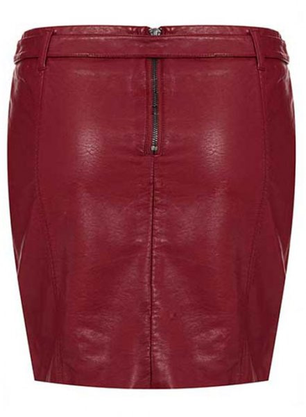 (image for) Belted Leather Skirt - # 155