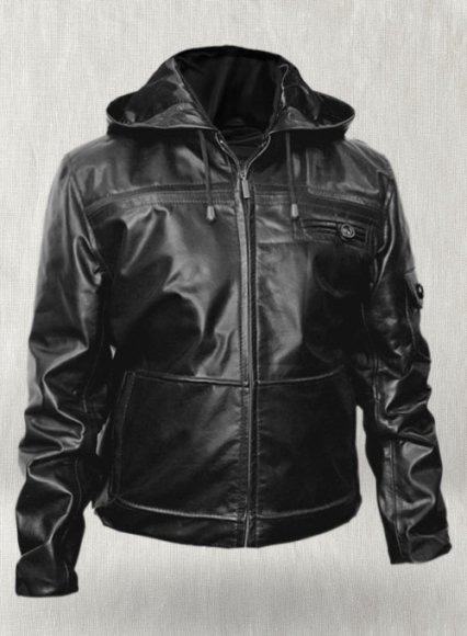 (image for) Leather Hood Jacket #704