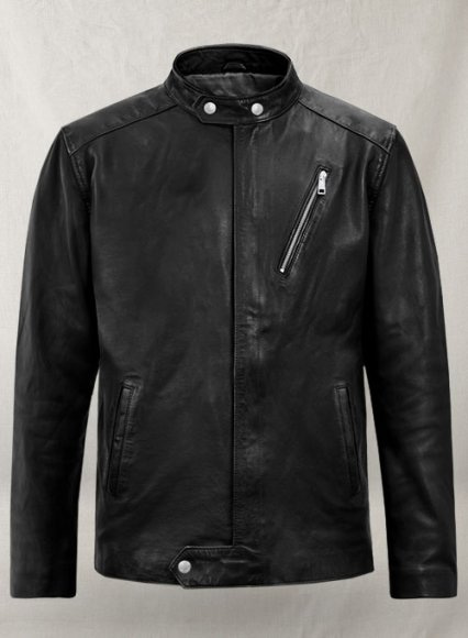 Motorad Black Biker Leather Jacket