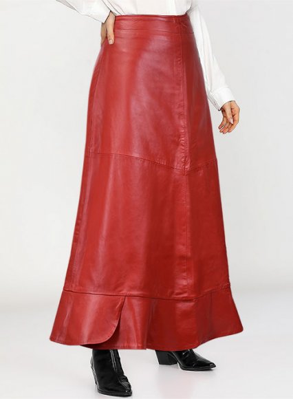 (image for) Riley Midi Leather Skirt