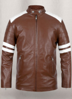 (image for) Tan Brown Fight Club Leather Jacket