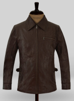 (image for) Wrinkled Brown Bruce Willis Surrogates Leather Jacket