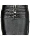 (image for) Bossy Buckle Leather Skirt - # 443