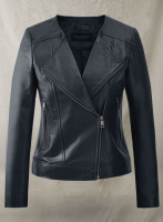 (image for) Dark Blue Leather Jacket # 237