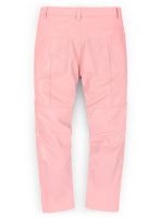 (image for) Light Pink Leather Biker Jeans - Style #1