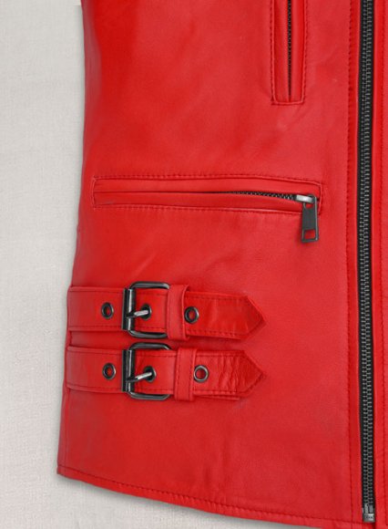 (image for) Soft Blood Red Leather Jacket # 903