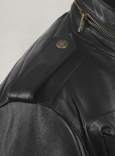 (image for) Thick Black Leather Jacket # 641